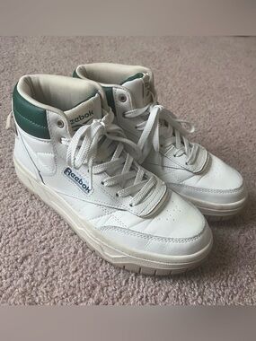 Reebok Tech Geo Classic Hi High Top Sneakers Womens Size 8 Casual Streetwear